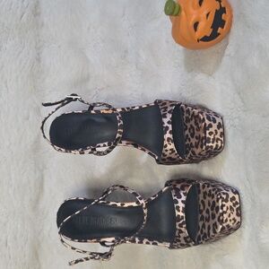 Steve Madden Leopard Print Platform Sandals